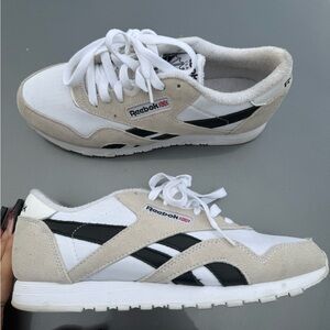 Black and white Reebok